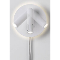 Wandleuchte Tabari 3000K 300lm / 160lm 230V 3,2 / 1x1,2W Wei