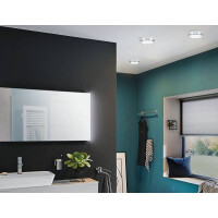 HomeSpa LED Panel Aviar IP44 rund 220mm 4000K Chrom dimmbar 