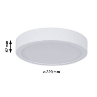 HomeSpa LED Panel Aviar IP44 rund 220mm 3000K Weiß dim