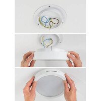 HomeSpa LED Panel Aviar IP44 rund 300mm White Switch Chrom 8