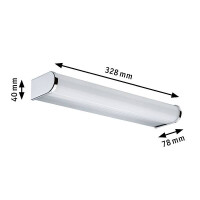 HomeSpa LED Wandleuchte Arneb IP44 White Switch 700lm 230V 6