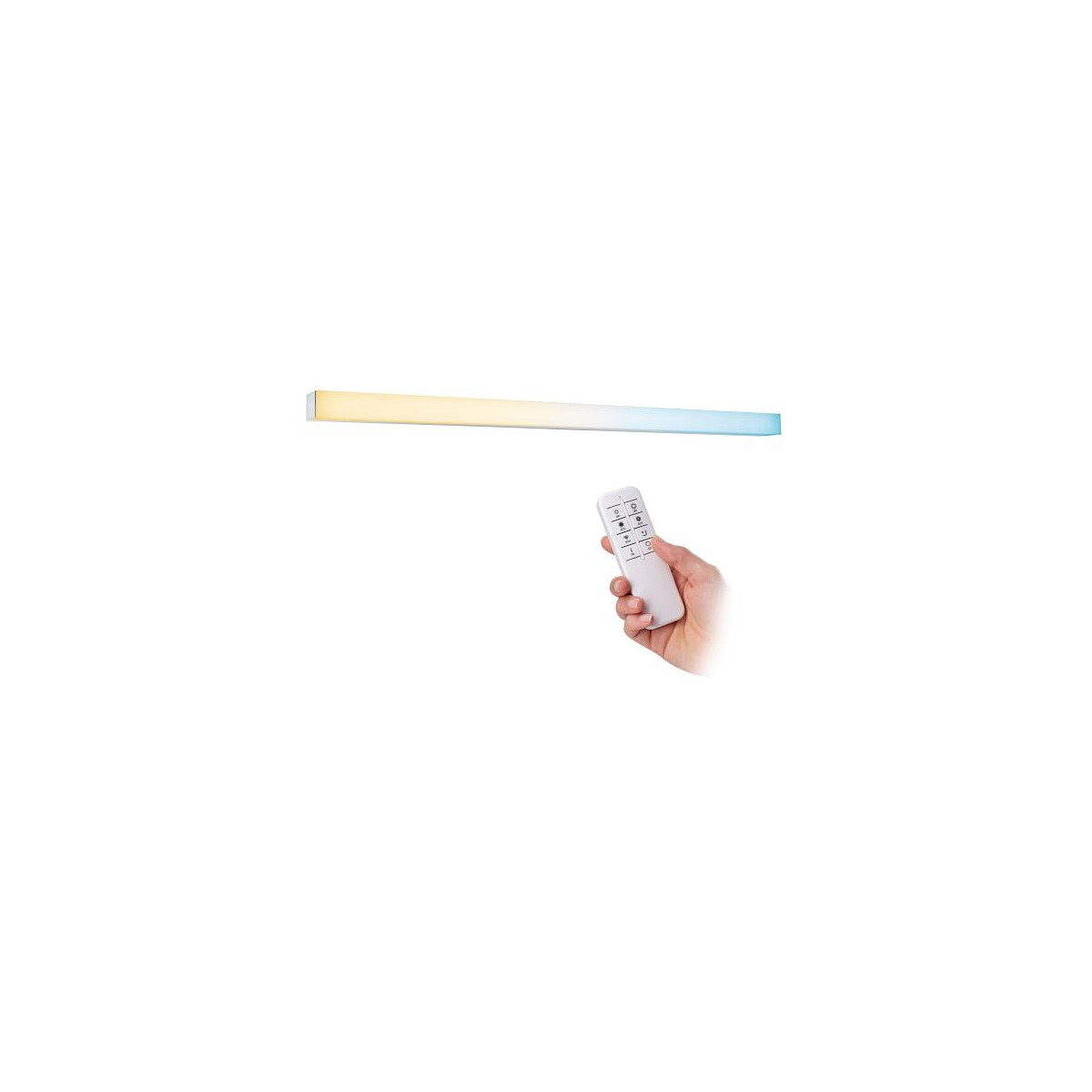 HomeSpa LED Spiegelleuchte Tova IP44 Tunable White 800lm 230V max. 8,7W dimmbar Chrom Weiß