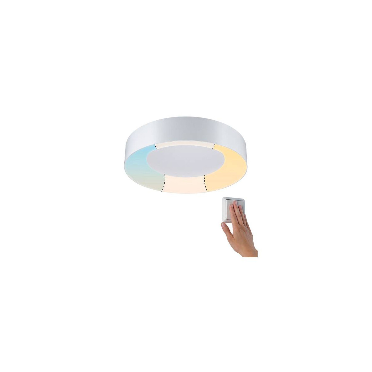 HomeSpa LED Deckenleuchte Casca IP44 White Switch 2000lm 230V 23W Weiß