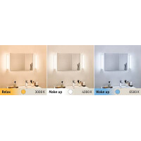 HomeSpa LED Spiegelleuchte Luno IP44 White Switch 550lm 230V