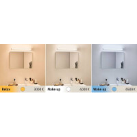 HomeSpa LED Spiegelleuchte Luno IP44 White Switch 770lm 230V