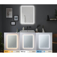 HomeSpa LED Leuchtspiegel Mirra IP44 White Switch 1600lm 230