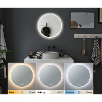 HomeSpa LED Leuchtspiegel Mirra IP44 White Switch 1580lm 230