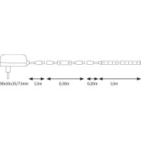 SimpLED Power LED Strip Warmweiß inkl. Dimm/Switch Kom