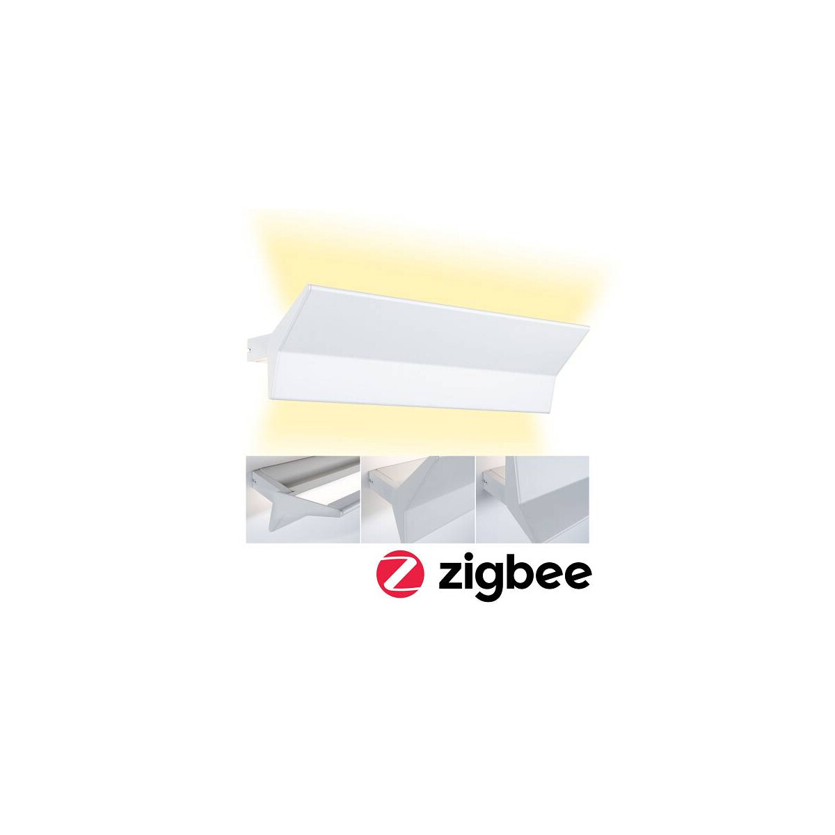 LED Wandleuchte Smart Home Zigbee Stine Tunable White 1.400lm / 410lm 230V 13W dimmbar Weiß matt