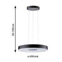 LED Pendelleuchte 3-Step-Dim Puric Pane 2700K 1.200lm / 1.40