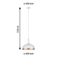 Neordic Pendelleuchte Embla E27 max. 20W Weiß matt Gol