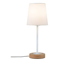 Neordic Tischleuchte Stellan E27 max. 20W Weiß Holz St