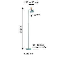 Neordic Stehleuchte Juna E14 max. 20W Softgrün Kupfer H