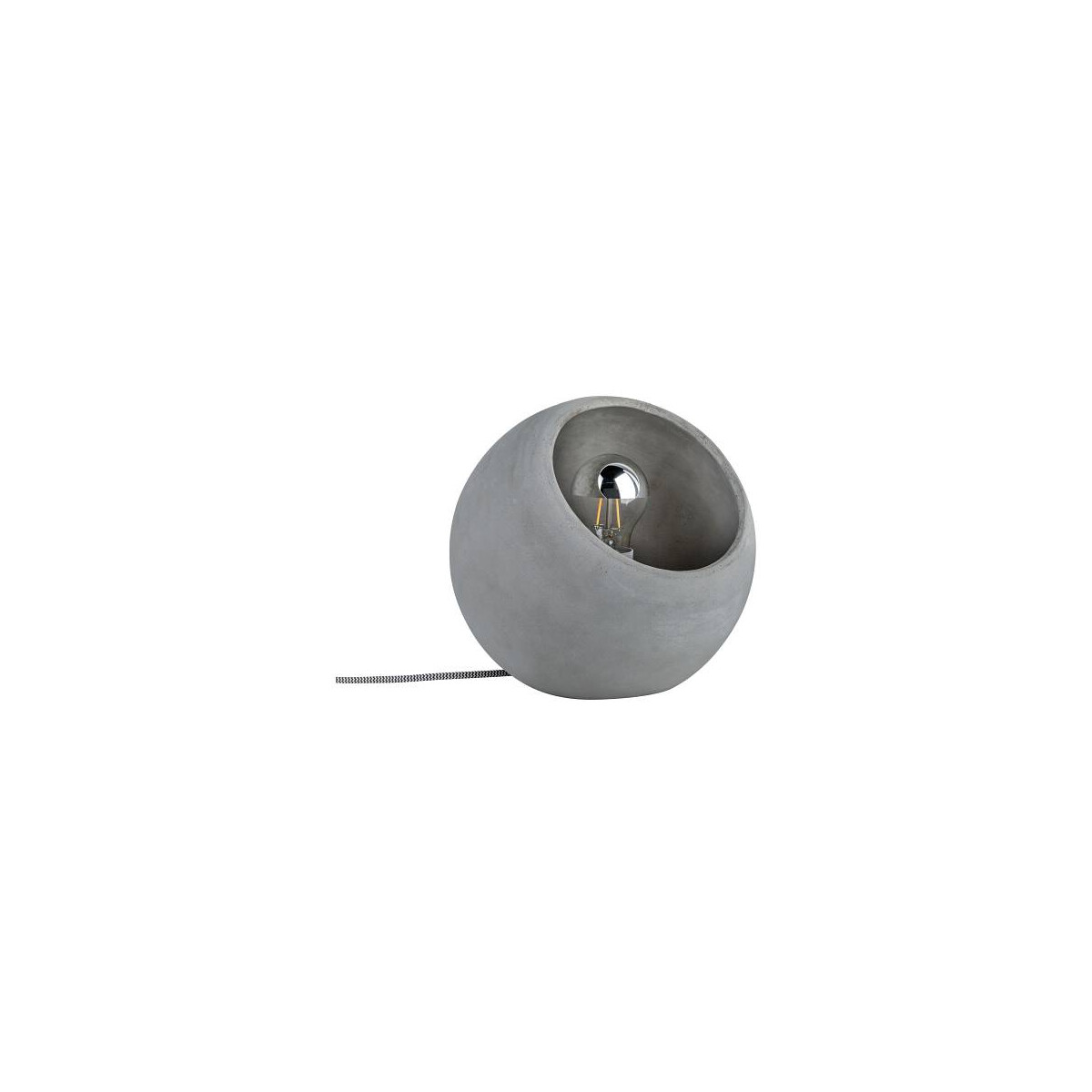 Neordic Tischleuchte Ingram E27 max. 20W Grau Beton