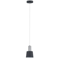 Neordic Pendelleuchte Haldar E14 max. 20W Dunkelgrau Chrom m