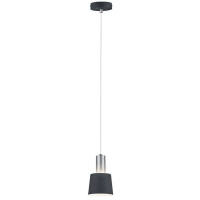 Neordic Pendelleuchte Haldar E14 max. 20W Dunkelgrau Chrom m