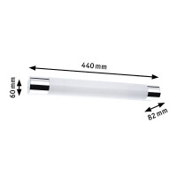 LED Spiegelleuchte Orgon Steckdose IP44 3000K 570lm 230V 7,5