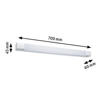 LED Spiegelleuchte Quasar IP44 3000K 835lm 230V 10,5W Chrom 