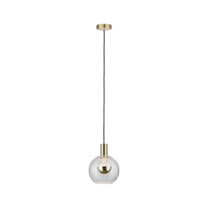 Neordic Pendelleuchte Esben E27 max. 20W Klar Messing geb&uu