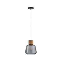 Neordic Pendelleuchte Elia E27 max. 20W Rauchglas Kork Schwa