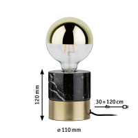 Neordic Tischleuchte Vala E27 max. 20W Messing gebürste