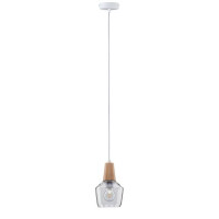 Neordic Pendelleuchte Ylvie E27 max. 20W Holz Klar dimmbar H