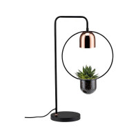 Neordic Tischleuchte Fanja GU10 max. 20W Schwarz Kupfer Meta