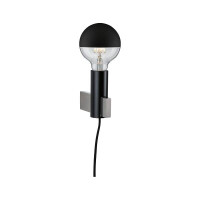 Neordic Wandleuchte Aik E27 230V max. 20W dimmbar Schwarz 2