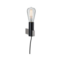 Neordic Wandleuchte Aik E27 230V max. 20W dimmbar Schwarz 5