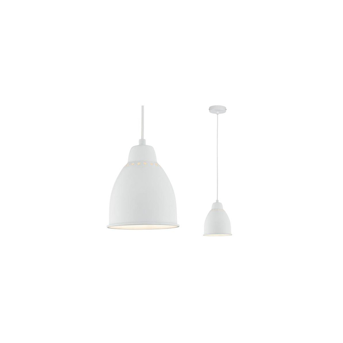 Neordic Pendelleuchte Hilla E27 max. 40W Weiß dimmbar Metall