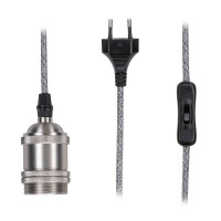 Neordic Pendelleuchte Eldar inkl. Stecker E27 max. 20W Grau 