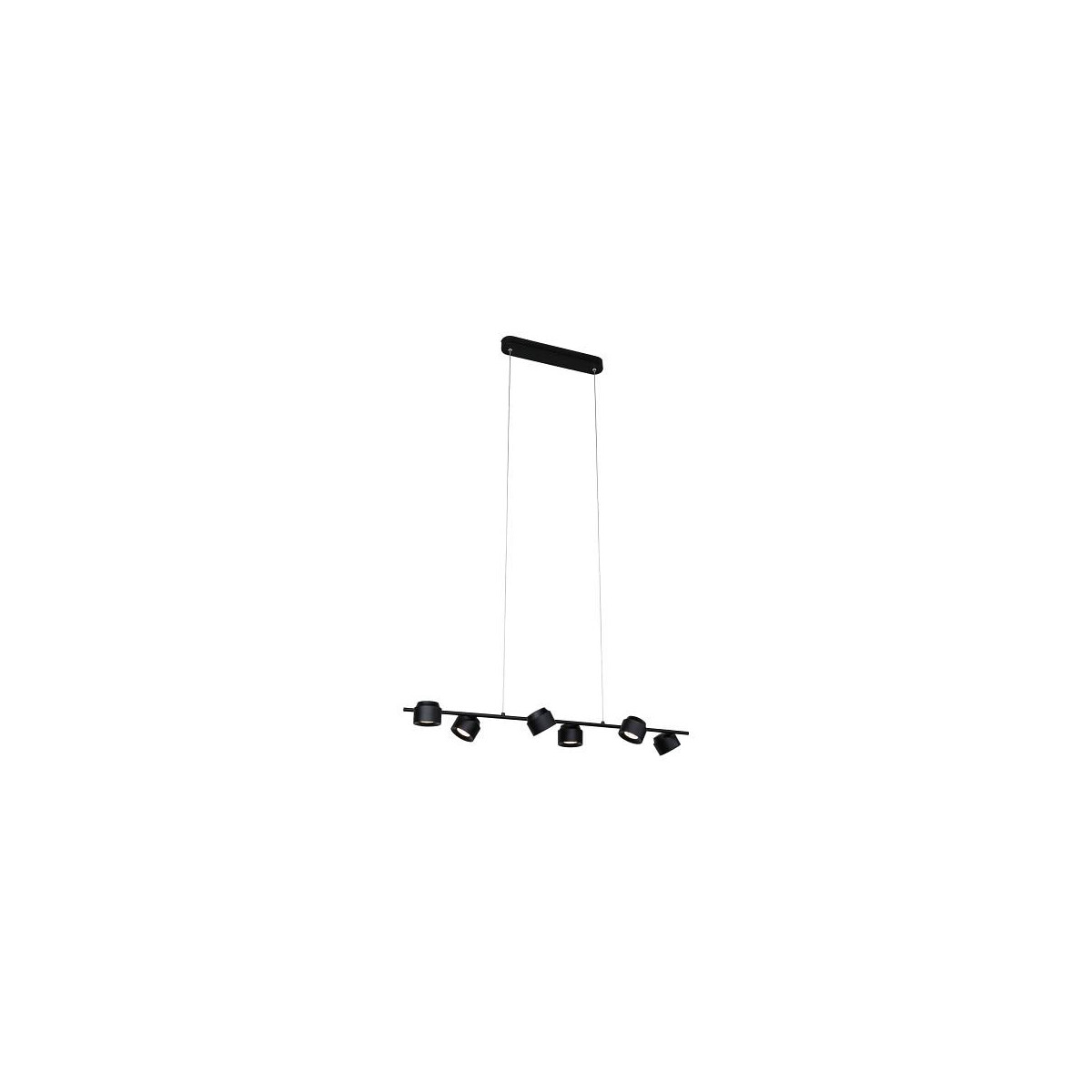LED Pendelleuchte 3-Step-Dim Puric Pane 6x4,5W Schwarz