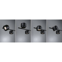 LED Pendelleuchte 3-Step-Dim Puric Pane 6x4,5W Schwarz 5
