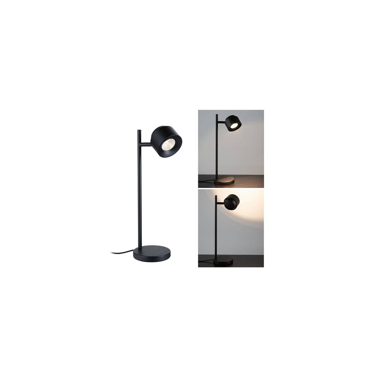 LED Tischleuchte 3-Step-Dim Puric Pane 2700K 400lm 5,5W Schwarz