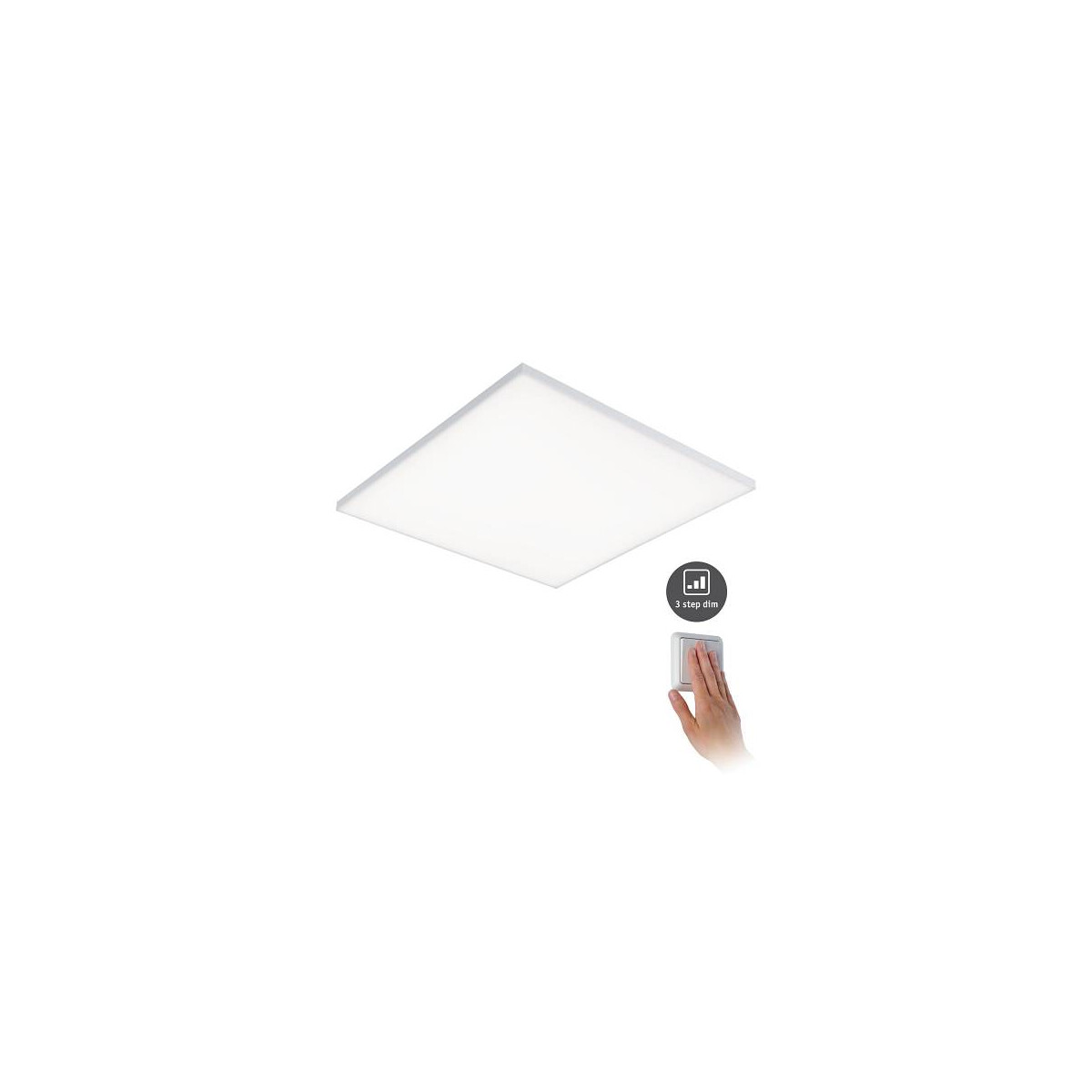 LED Panel 3-Step-Dim Velora eckig 595x595mm 3000K Weiß matt dimmbar