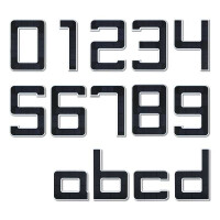 Solar LED Hausnummernleuchte inkl. wechselbarer Akku Nummer 