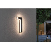 Solar LED Hausnummernleuchte inkl. wechselbarer Akku Nummer 