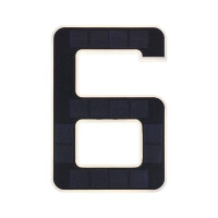 Solar LED Hausnummernleuchte inkl. wechselbarer Akku Nummer 