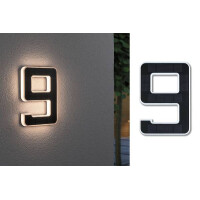 Solar LED Hausnummernleuchte inkl. wechselbarer Akku Nummer 