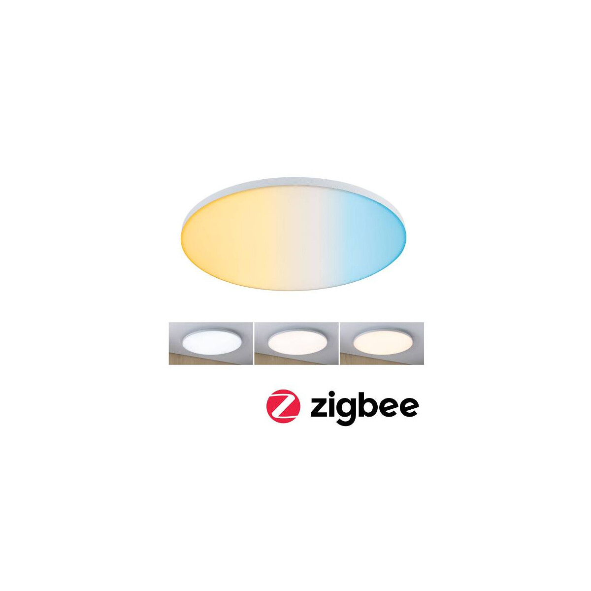 LED Panel Smart Home Zigbee Velora rund 600mm Tunable White Weiß dimmbar