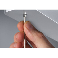LED Pendelleuchte Lento 2700K 1800lm 42W Chrom matt dimmbar 