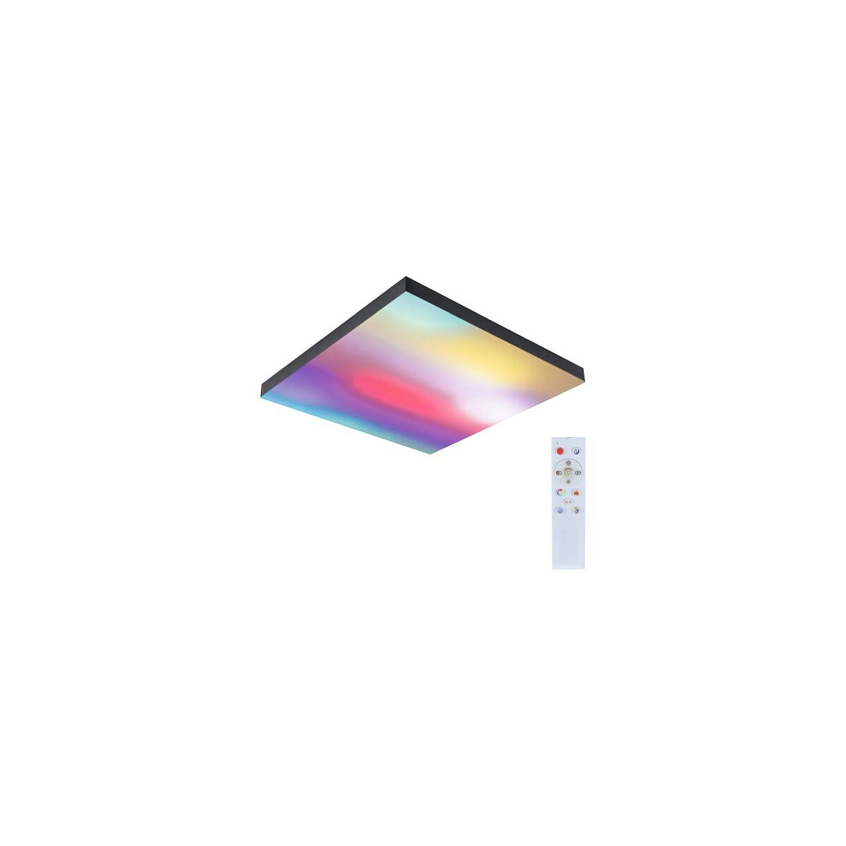 LED Panel Velora Rainbow dynamicRGBW eckig 450x450mm 3000 - 6500K Schwarz dimmbar