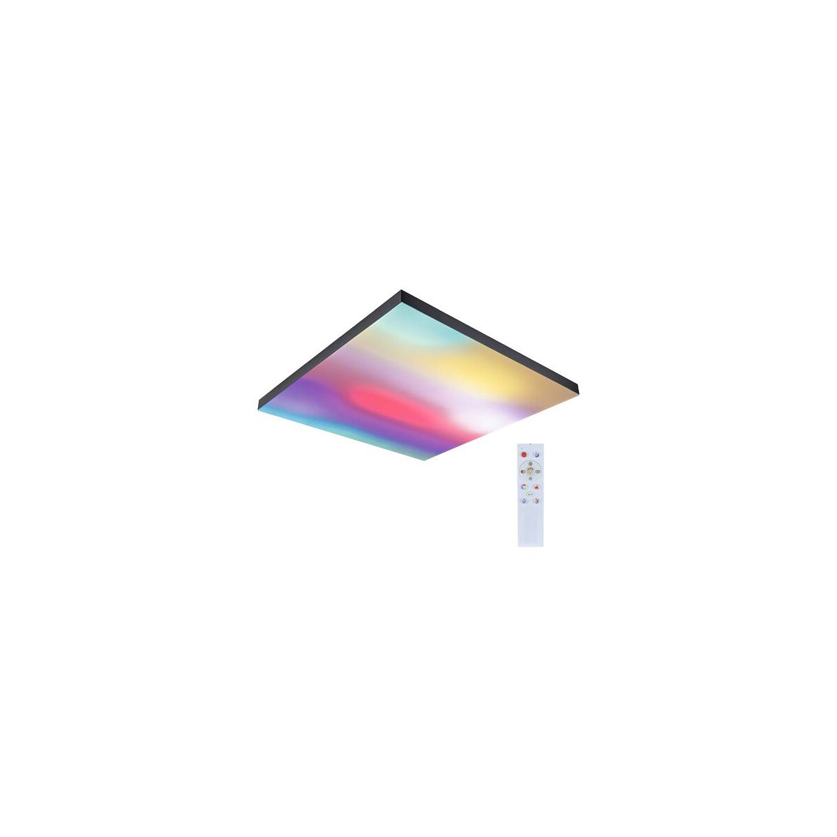 LED Panel Velora Rainbow dynamicRGBW eckig 595x595mm 3000 - 6500K Schwarz dimmbar