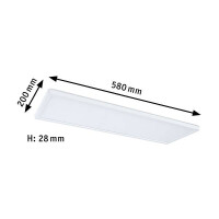 LED Panel Atria Shine Backlight eckig 580x200mm 3000K Wei&sz