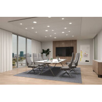 VariFit LED Einbaupanel Veluna Edge IP44 rund 160mm 1100lm 4