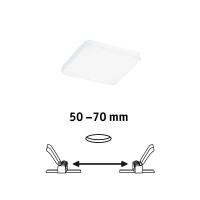 VariFit LED Einbaupanel Veluna Edge IP44 eckig 90x90mm 500lm