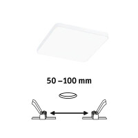VariFit LED Einbaupanel Veluna Edge IP44 eckig 120x120mm 650