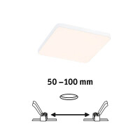 VariFit LED Einbaupanel Veluna Edge IP44 eckig 120x120mm 650
