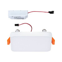 VariFit LED Einbaupanel Veluna Edge IP44 eckig 90x90mm 450lm
