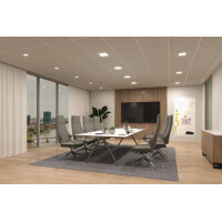 VariFit LED Einbaupanel Veluna Edge IP44 eckig 200x200mm 150